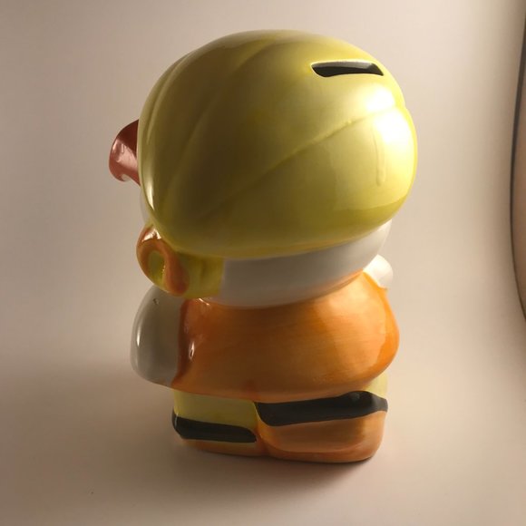 Vintage Girl with Glasses Ceramic Coin Bank Hand Painted - Picture 3 of 6